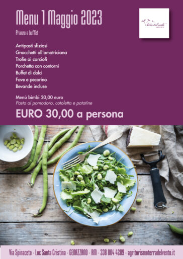 1 maggio 2023 agriturismo