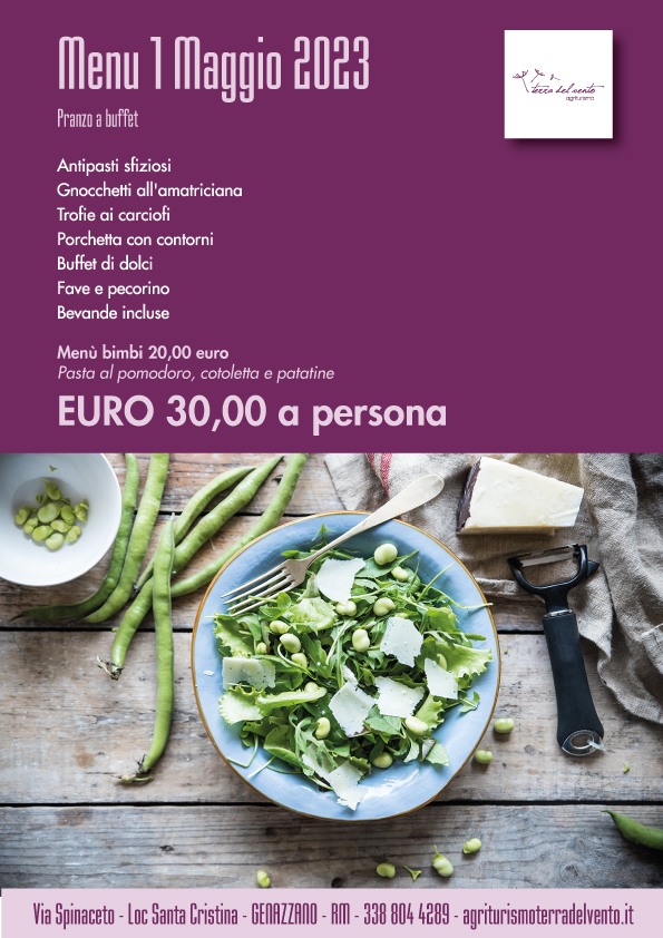 1 maggio 2023 agriturismo